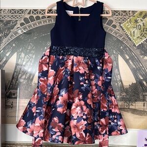 Bonnie Jean Deep Blue Sleeveless Dress